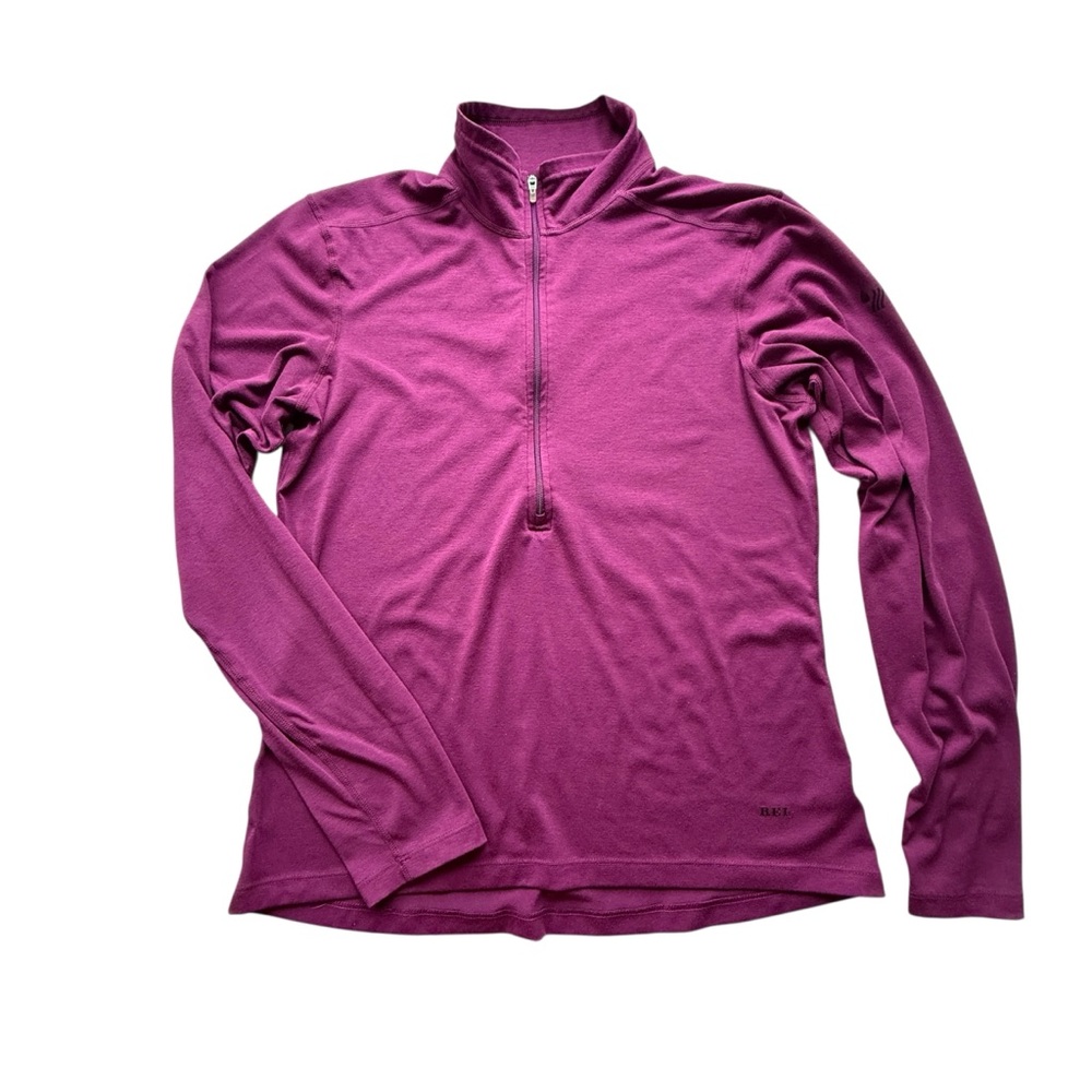 REI Half-zip Lightweight Long Sleeve‎ Fuschia UPF 50+ Sun Shirt Small